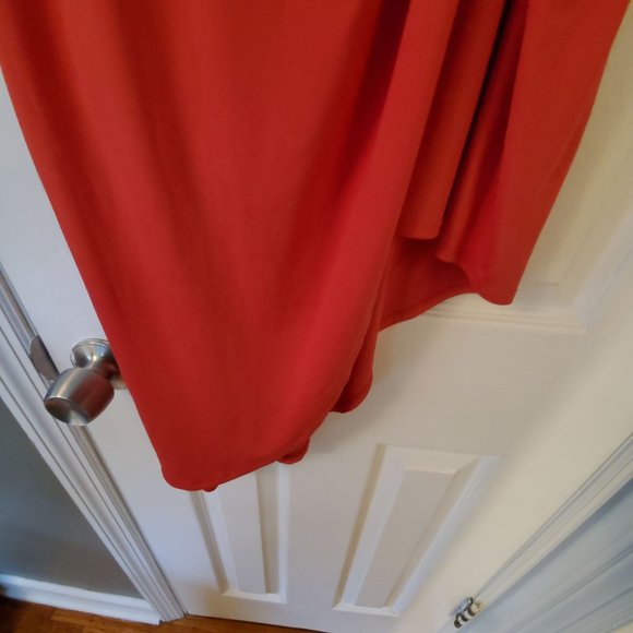 Women's Soprano Coral Cocktail Dress-High/Low, SILKY soft! Layered - Picture 11 of 14